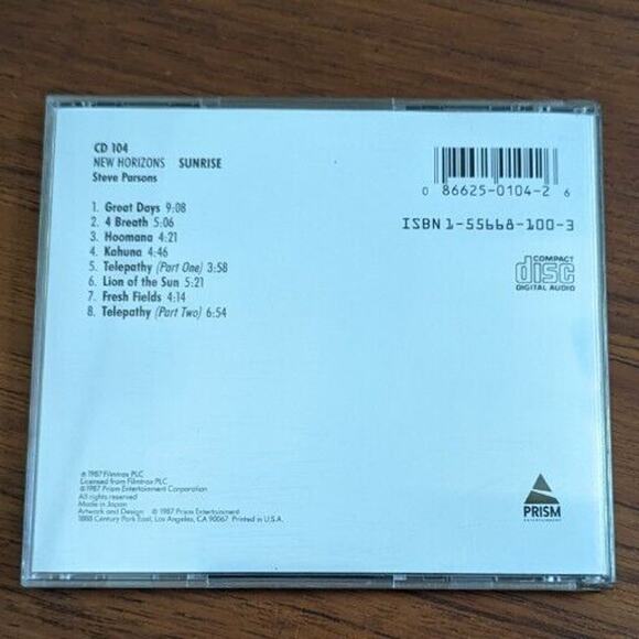 Steve Parsons New Horizons Sunrise CD 1987 - Picture 2 of 4